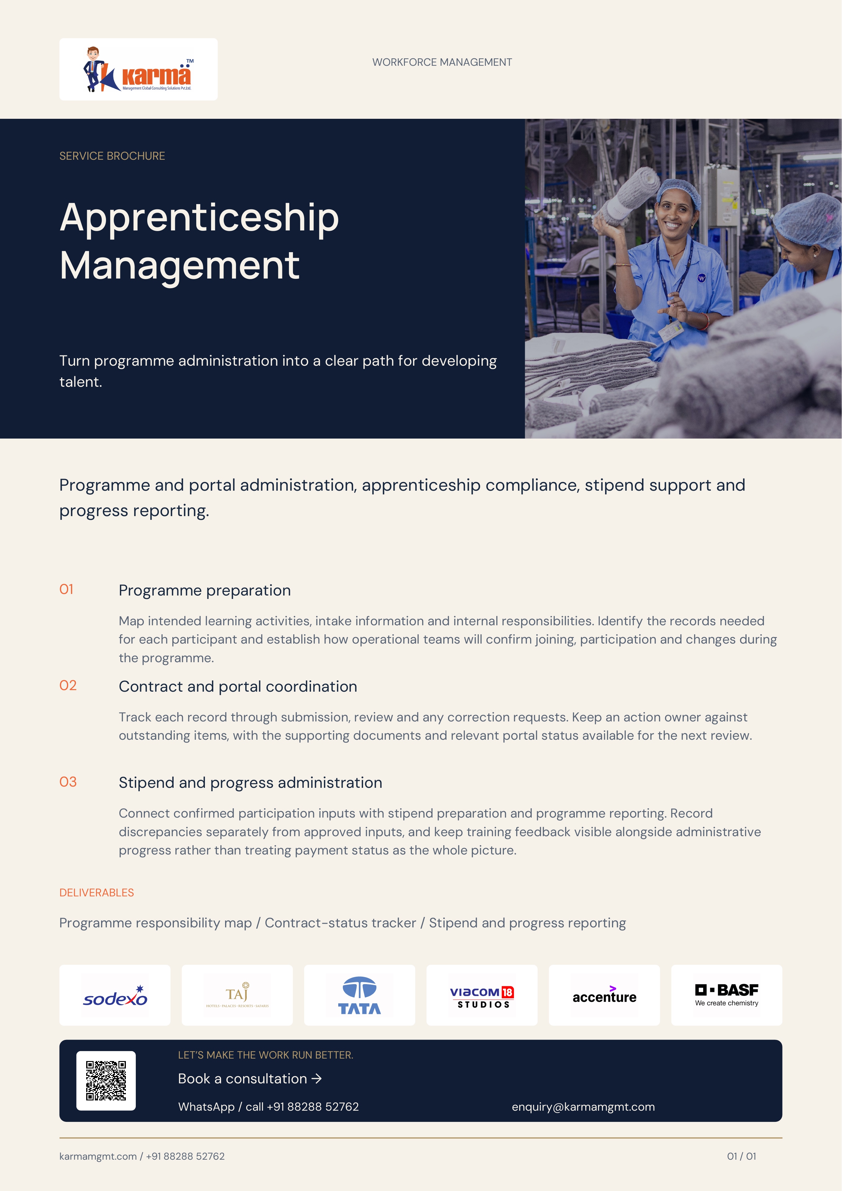 Cover of Apprenticeship Management brochure