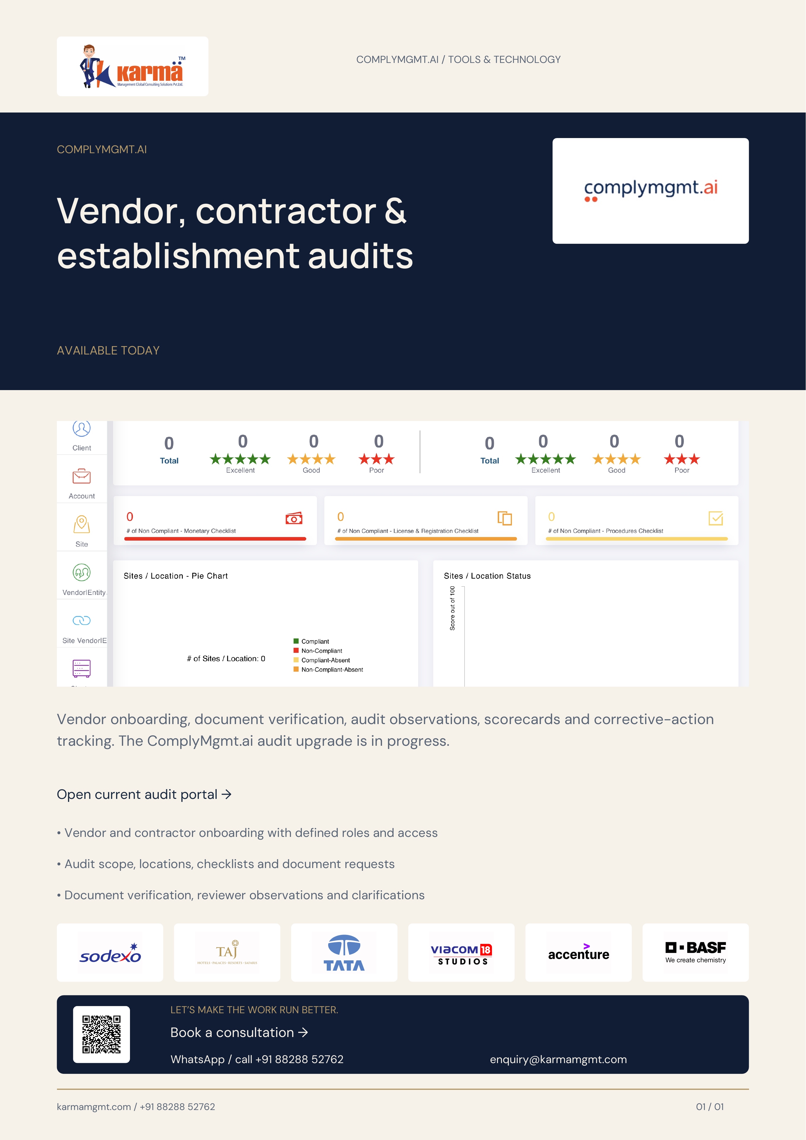 Cover of Compliance and Audit product flyer