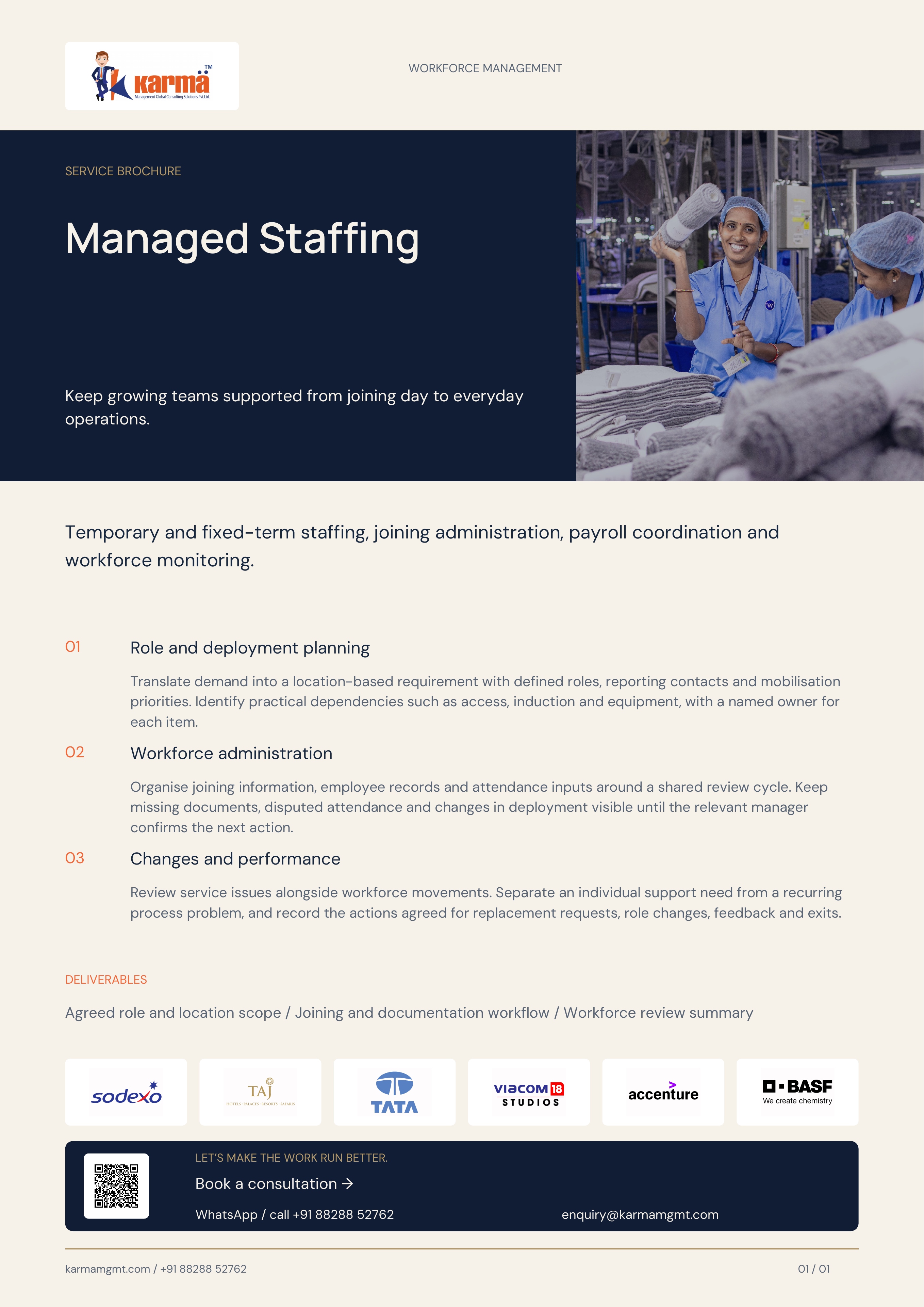 Cover of Managed Staffing brochure