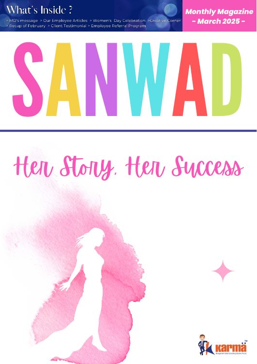 Sanwad — March 2025: Her Story, Her Success cover